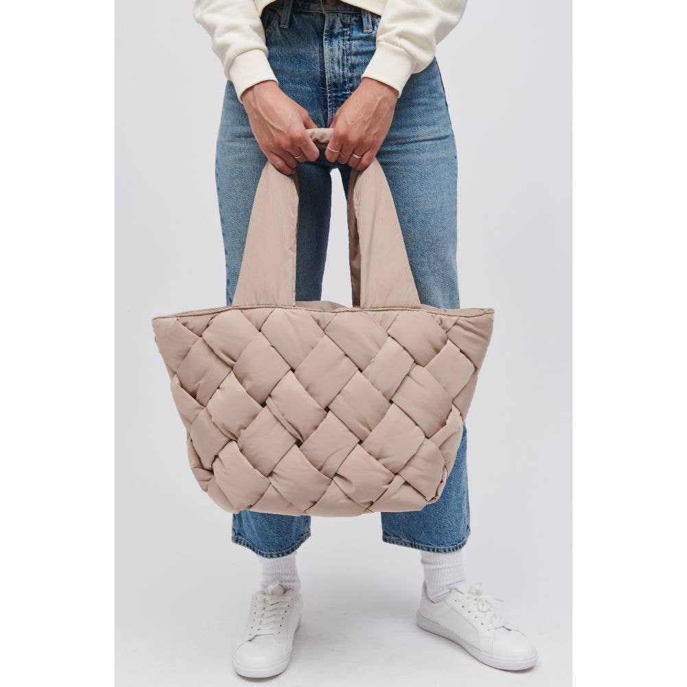 Intuition Woven Tote in Nude