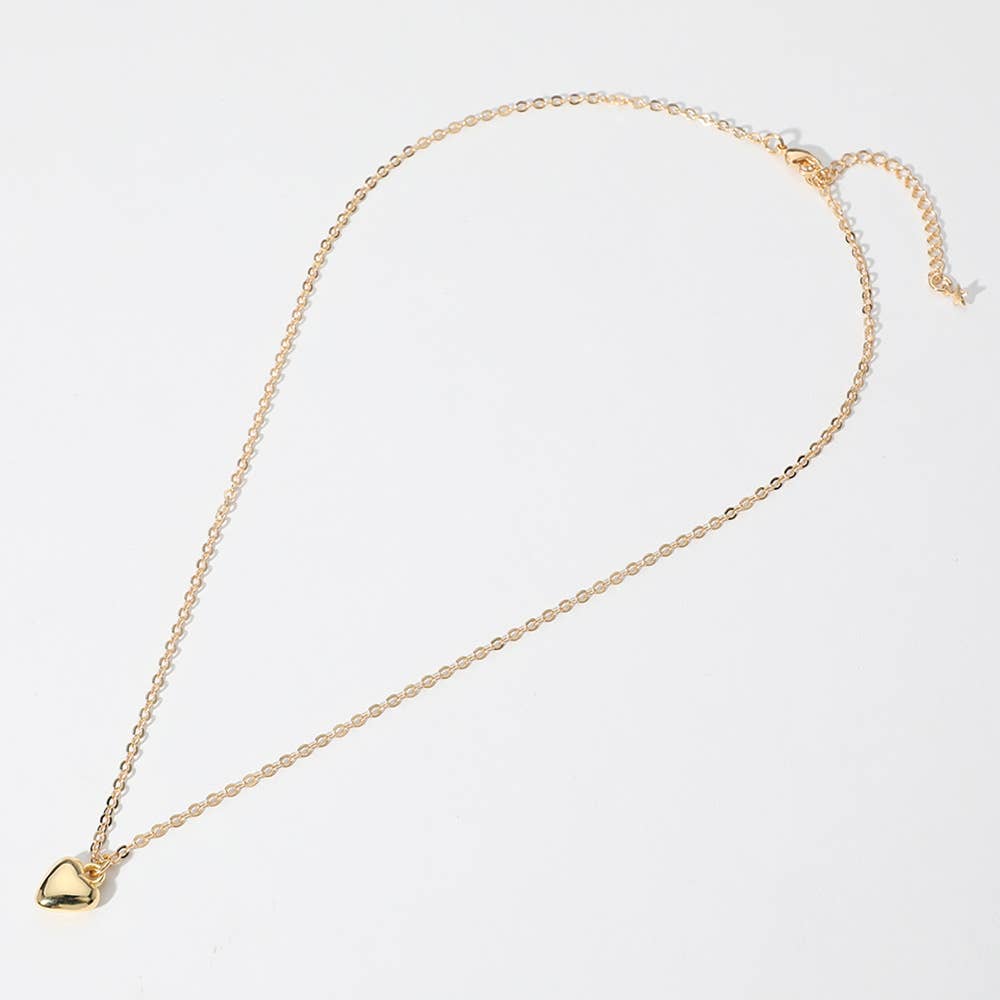 Small Puffy Heart Necklace 2