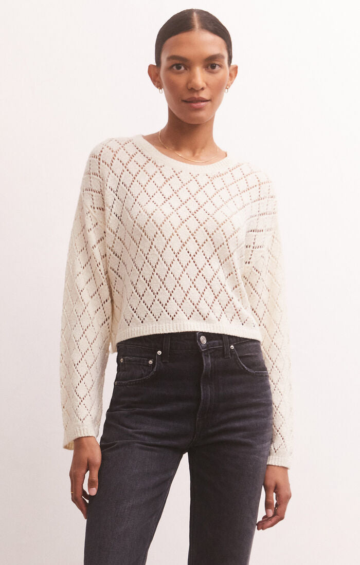 Makenna Cropped Sweater Sandstone