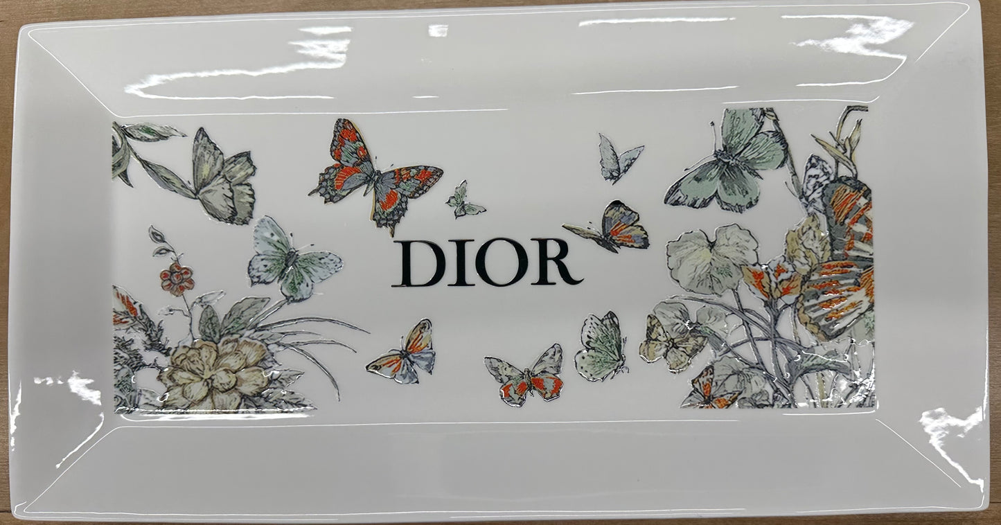 Large Ceramic Tray- Butterflies