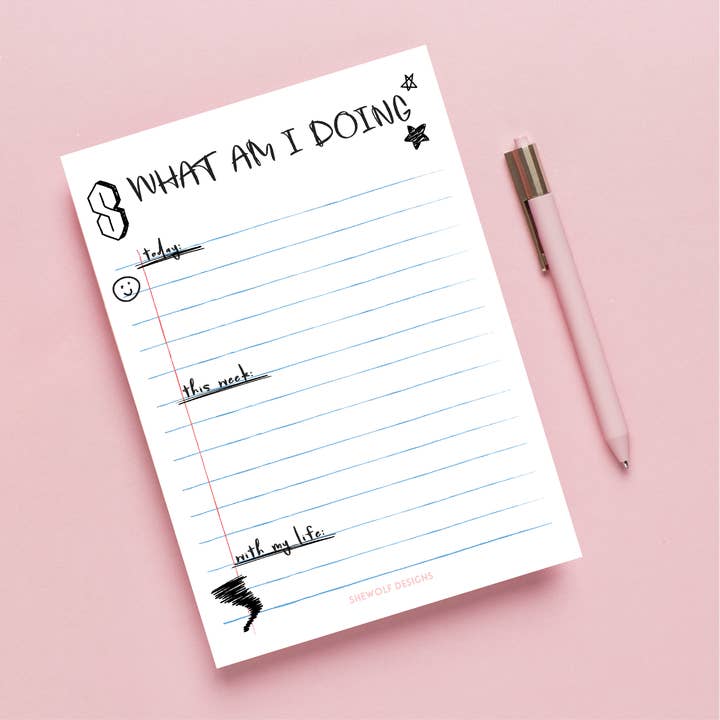 What Am I Doing Notepad