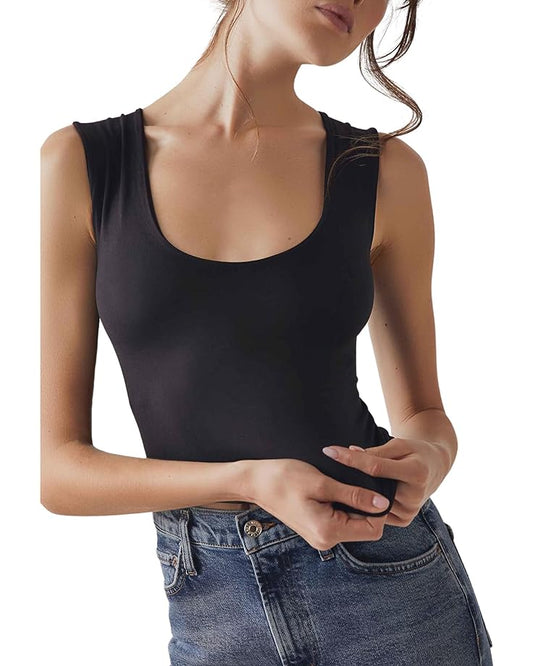 Free People Clean Lines Cami Black
