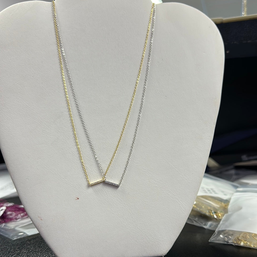 Crystal Bar Necklace