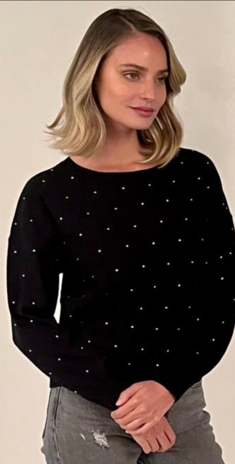 Rhinestone Sweater