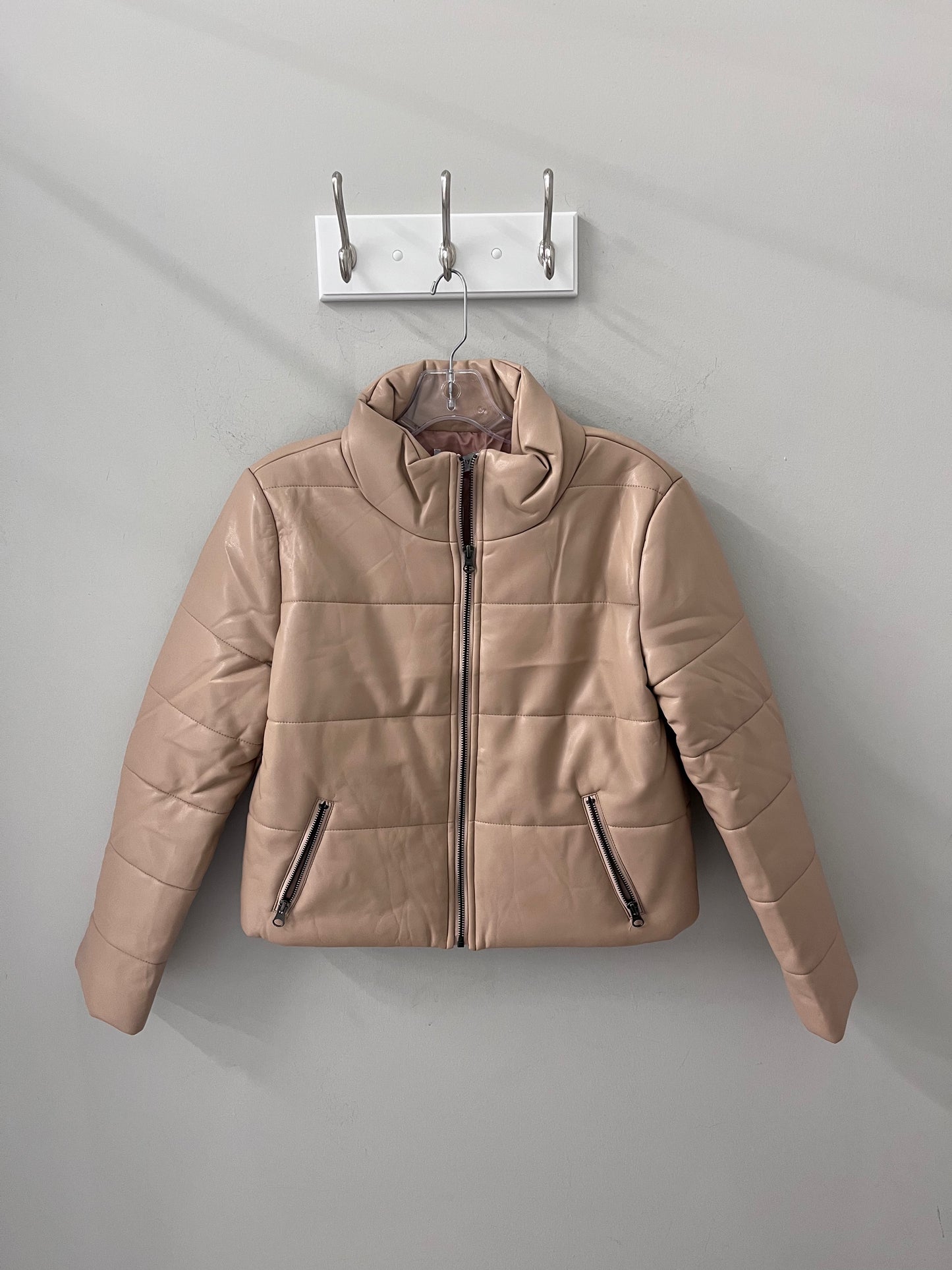 Quilted Bomber - Almond