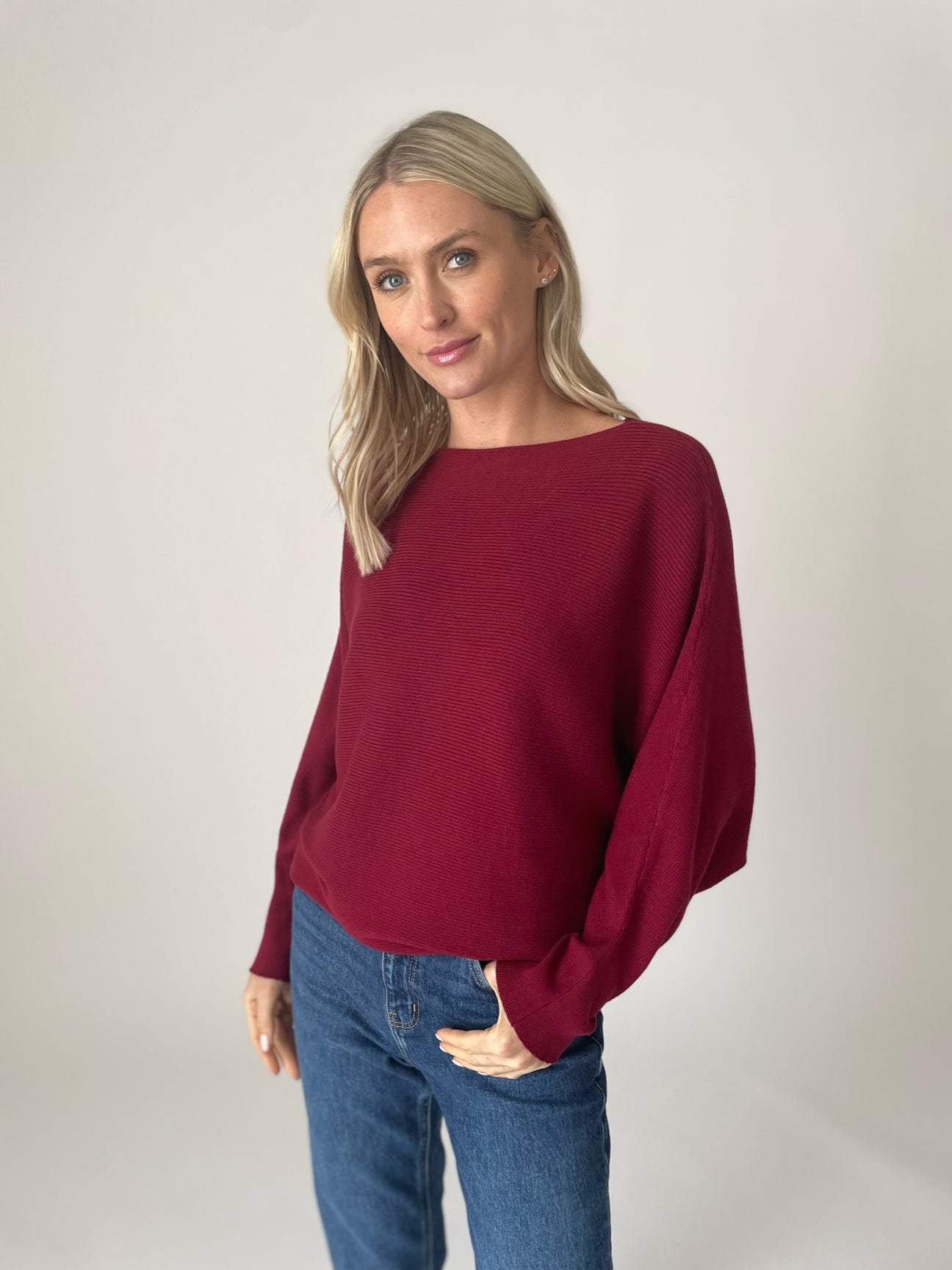 Anastasia Sweater Burgandy
