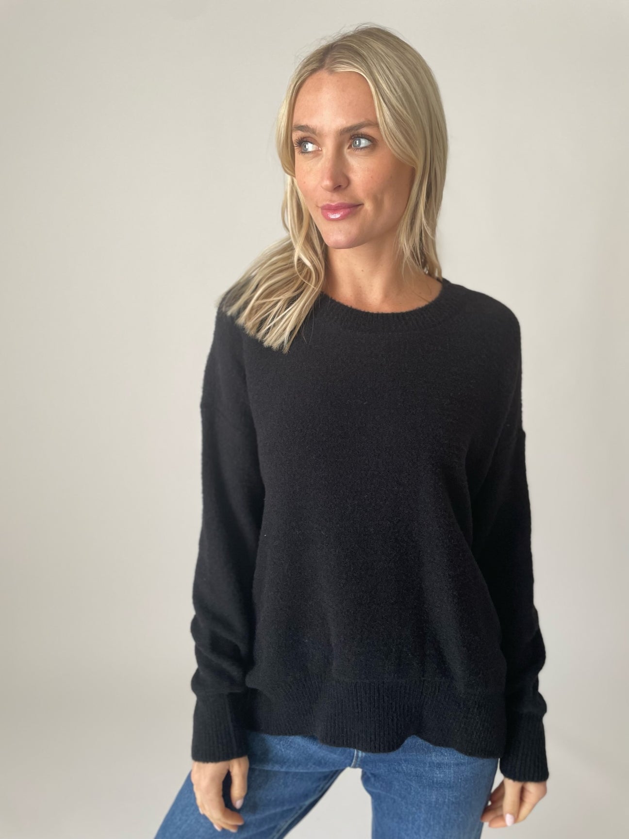 Soft Realm Sweater in Black