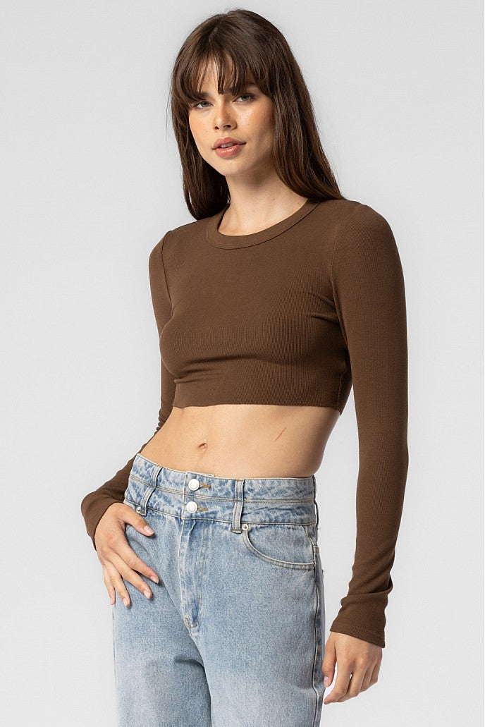 Lara Long Sleeve Chocolate
