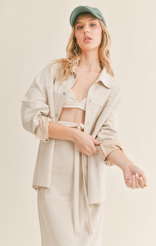 The Gallery Suede Shirt
