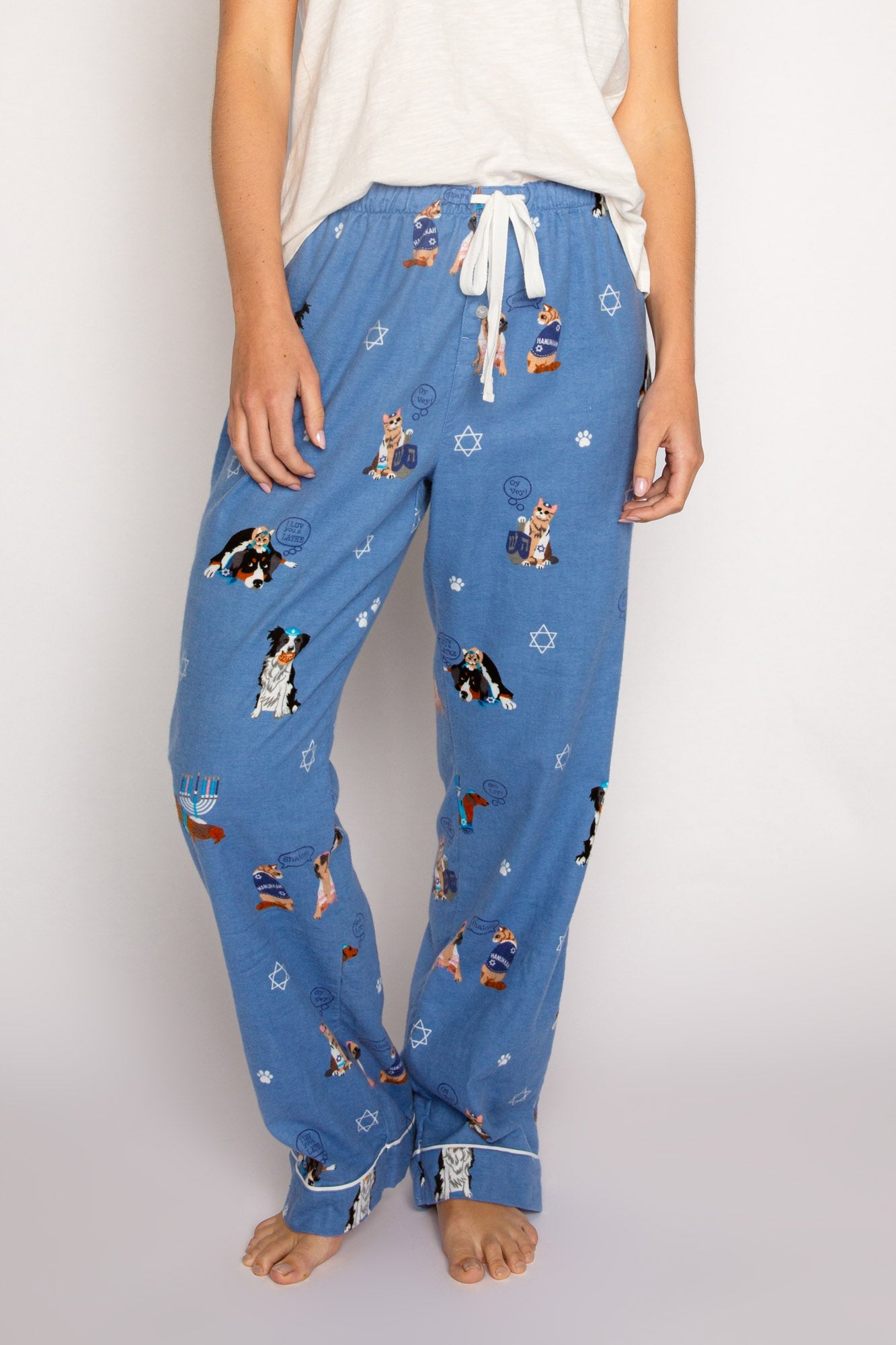 Hanukkah Doggie Flannel Pants