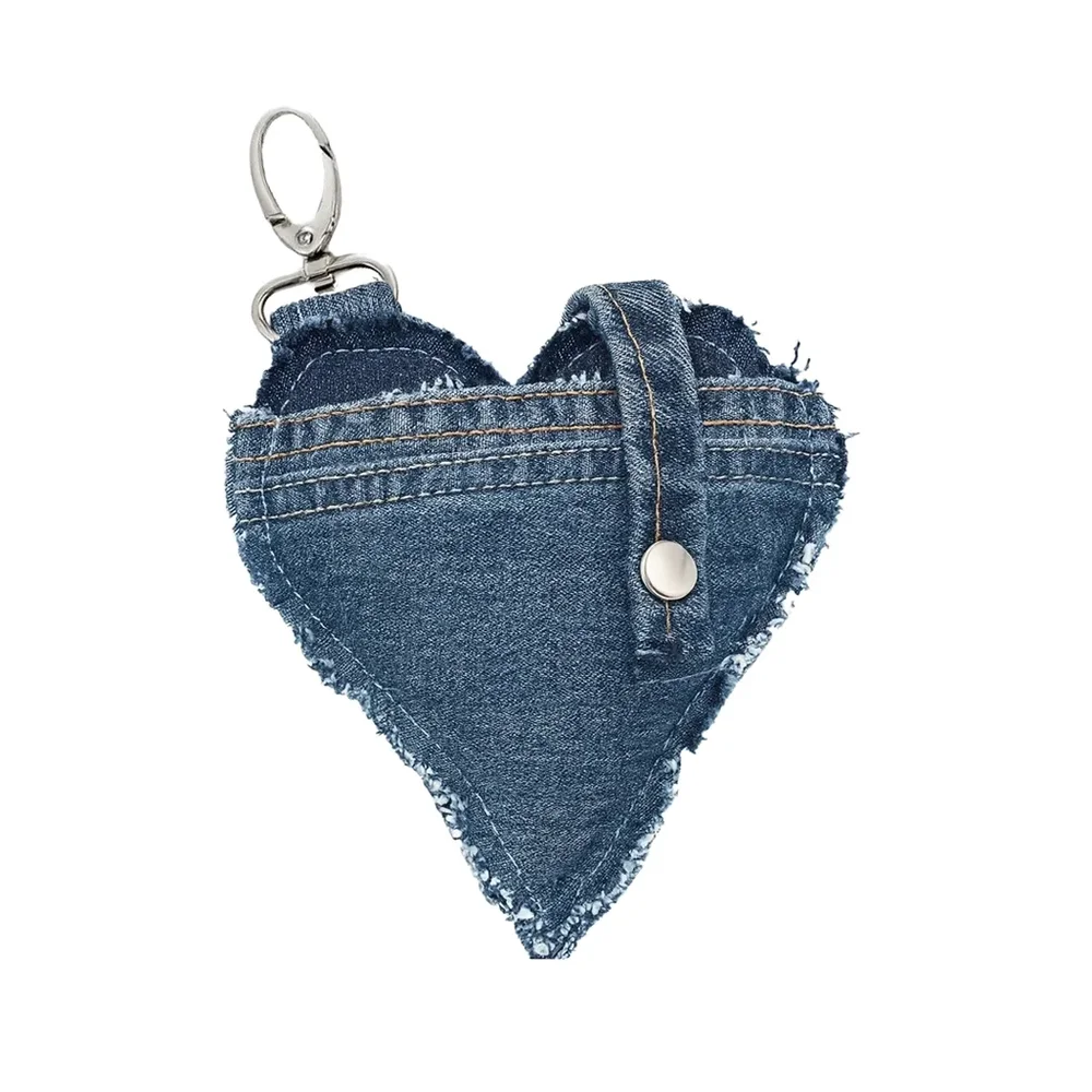The Cash Keychain Denim