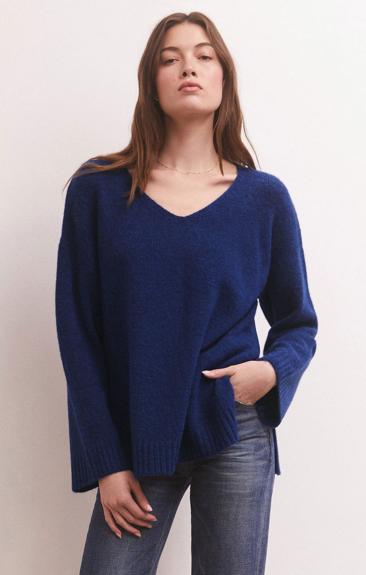 Modern Sweater in Space Blue