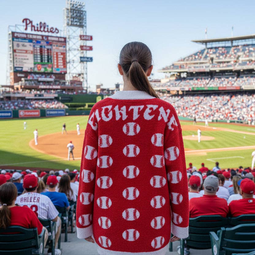 Philadelphia Phillies "Fightens" Fleece Cardigan