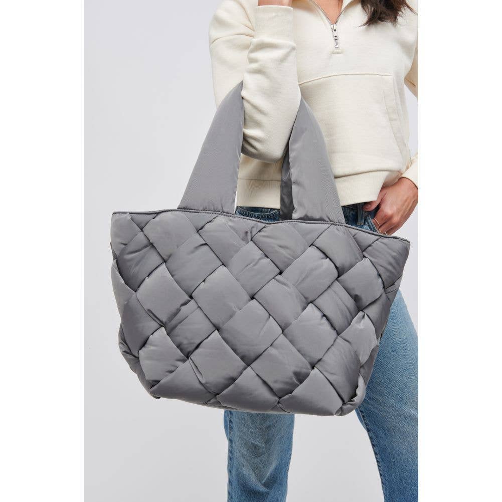 Intuition Woven Tote in Carbon