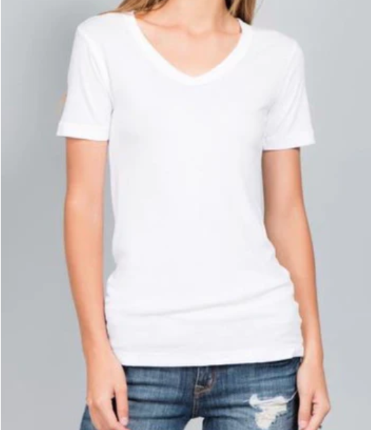 Ventura SS V-Neck in White