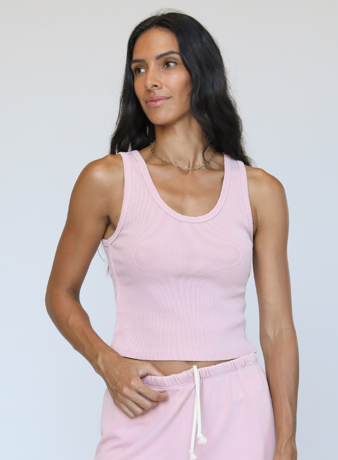 The Blondie Tank Vintage Pink
