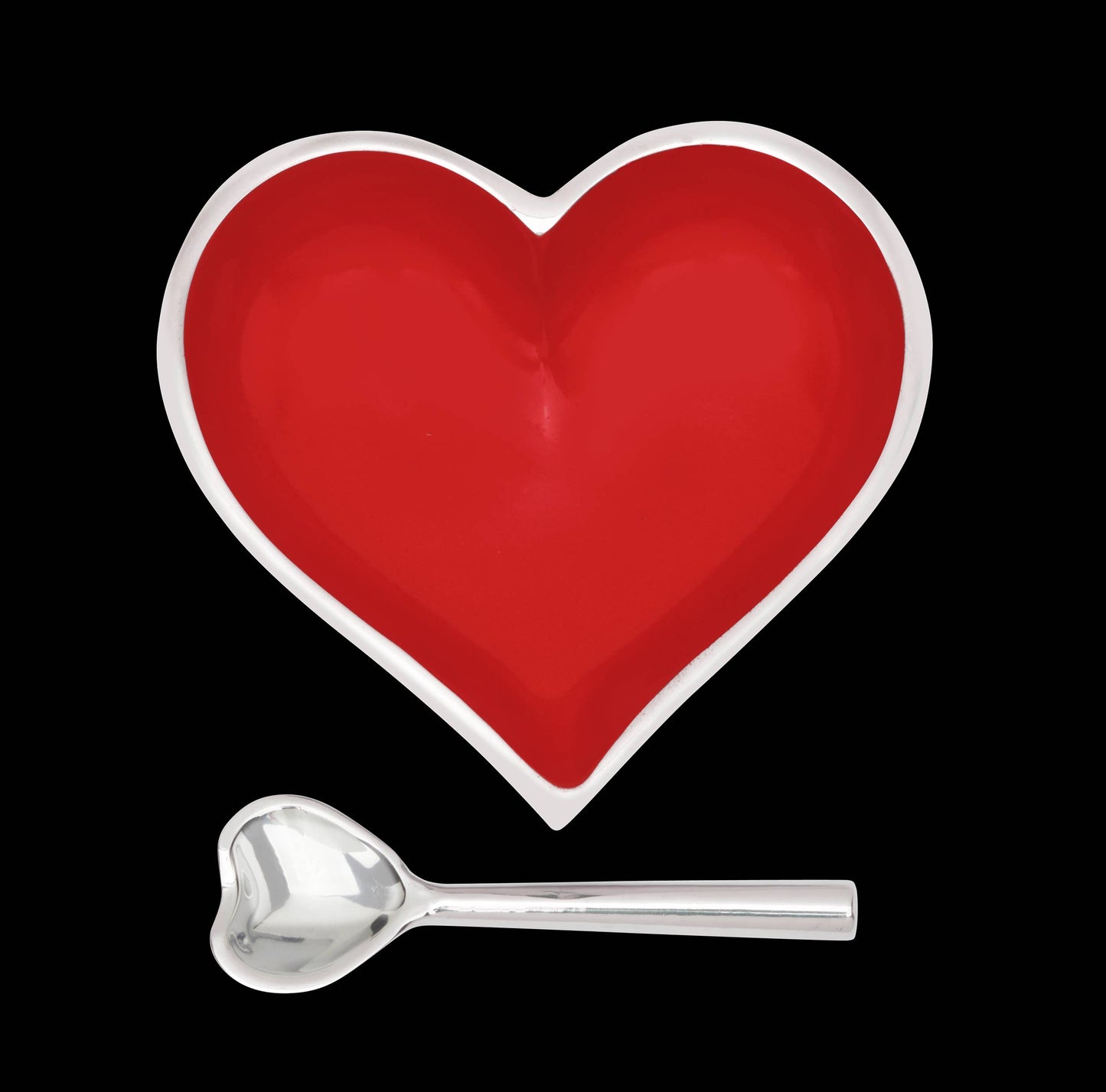 Happy Red Heart with Heart Spoon