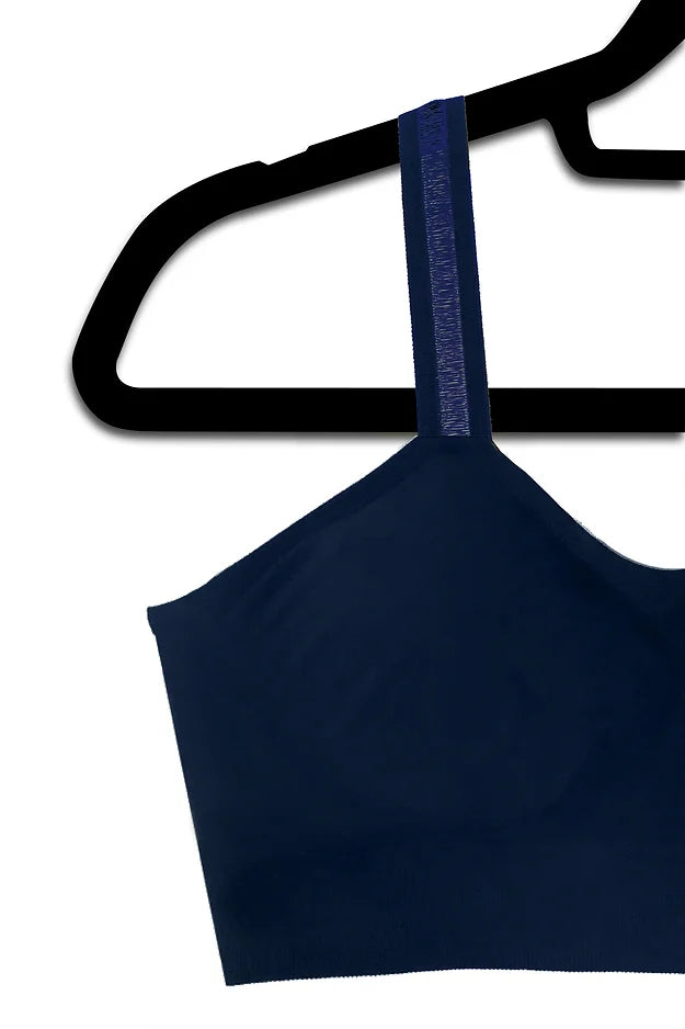 Black Sheer Attached Bra