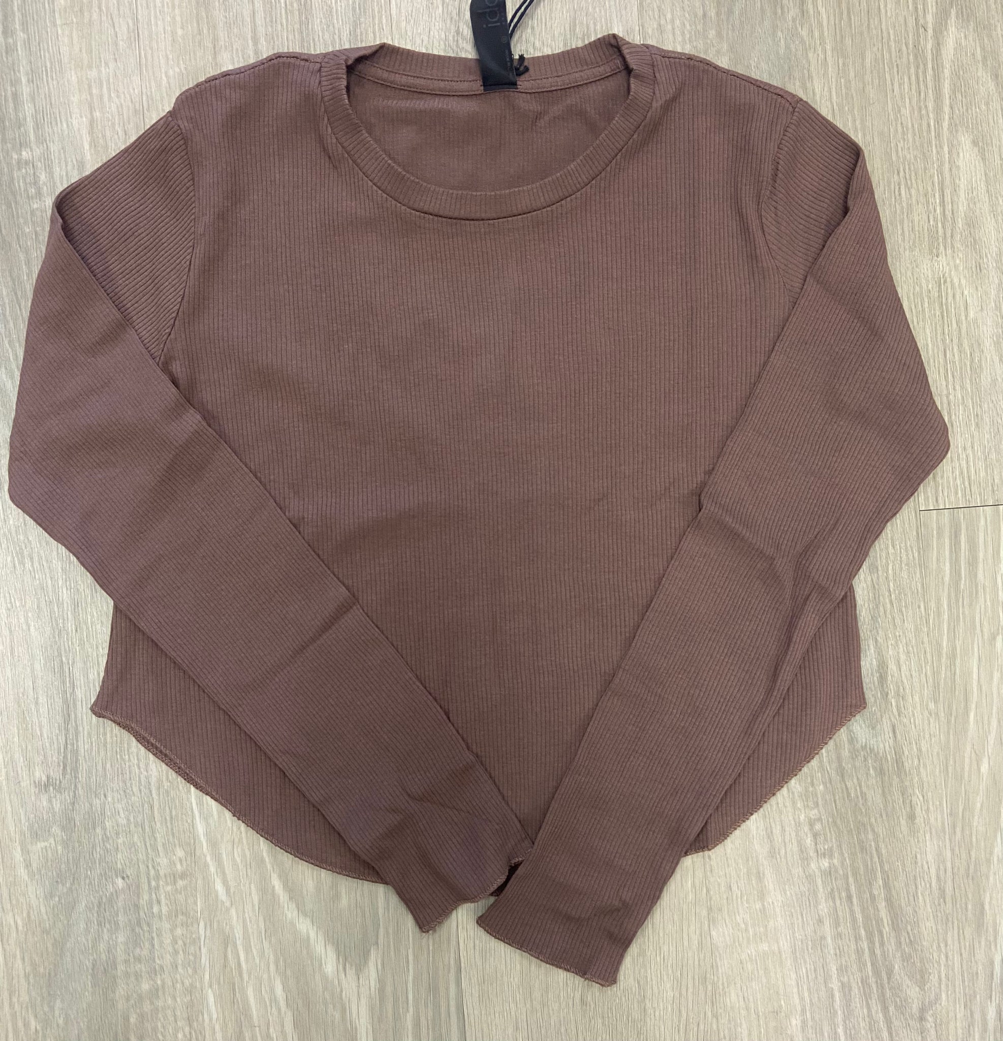 Boxy Rib Crop Top Bistro