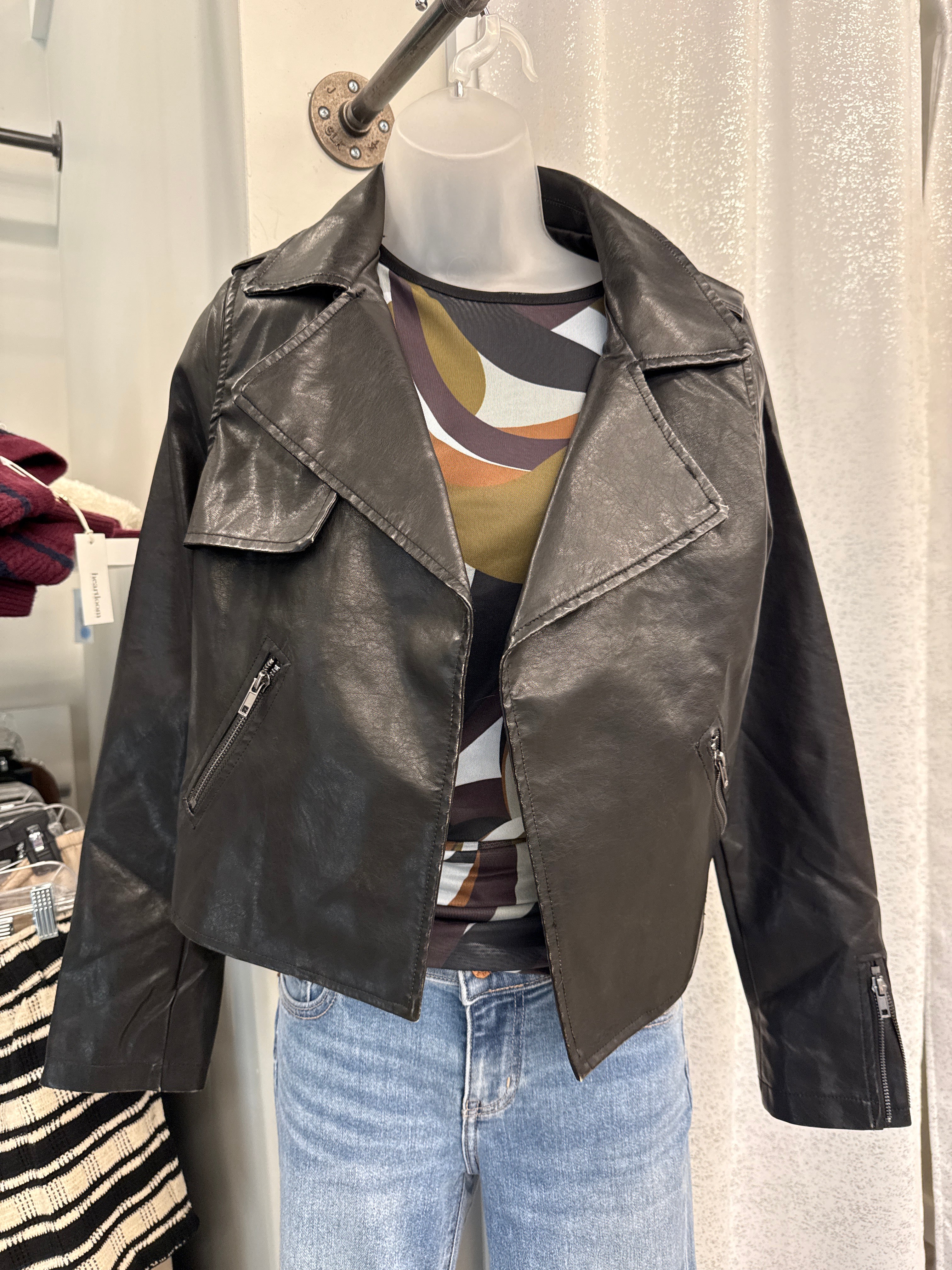 Distressed Moto Jacket