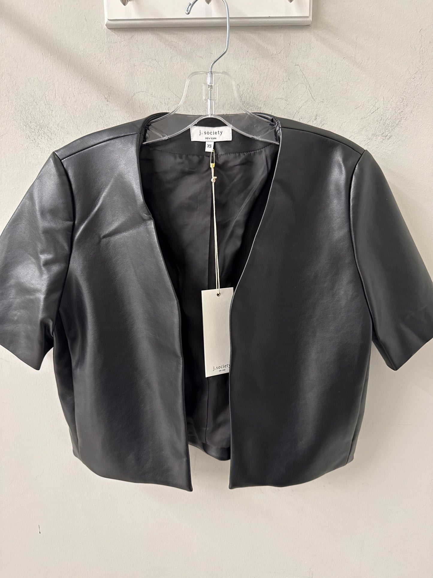 J. Society Collarless Black Jacket