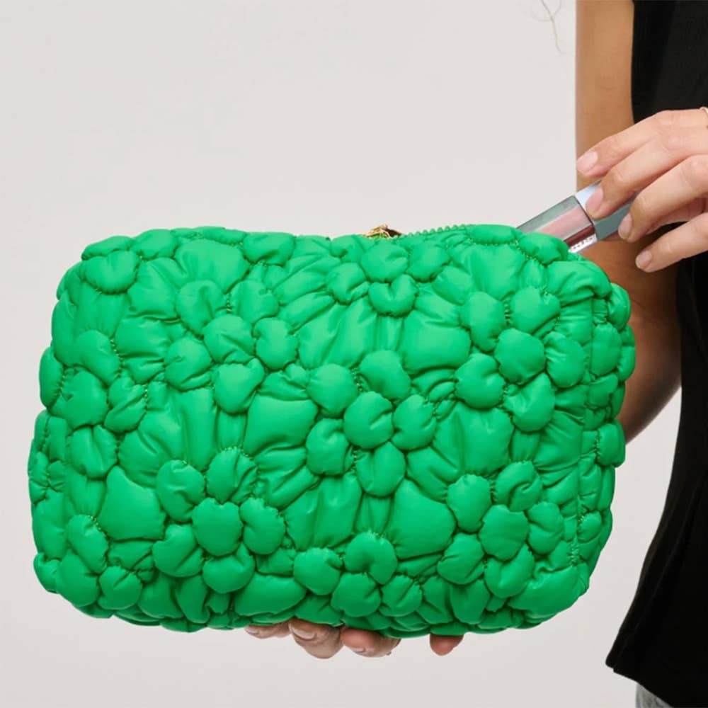 Floral Pouch Green