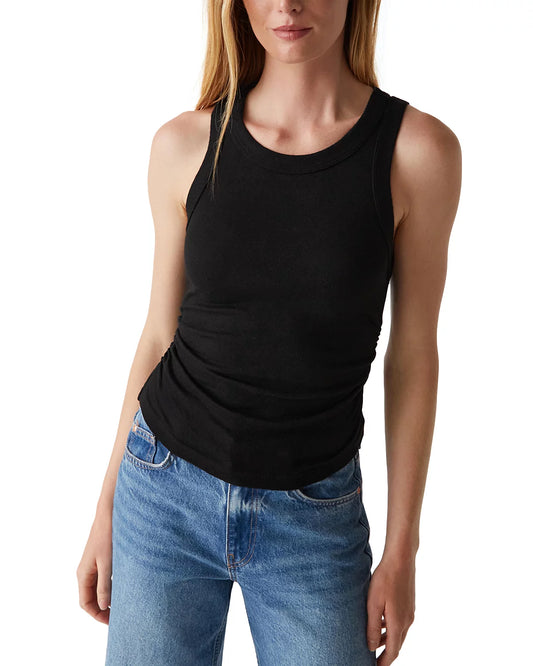 Ella Crop Tank in Black