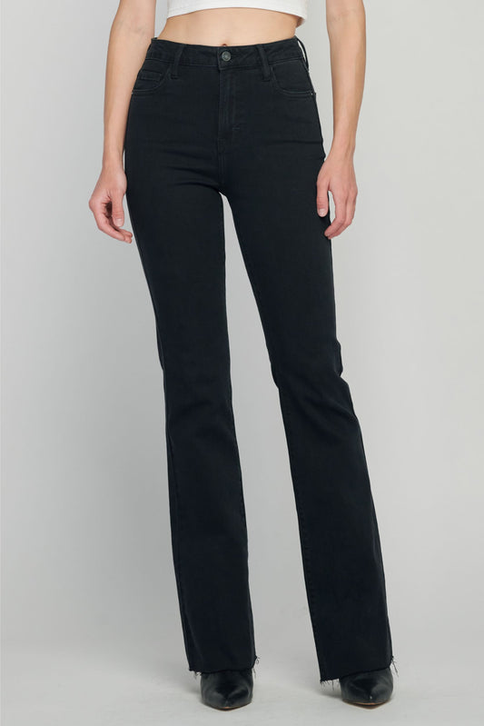 Best Seller Happi Hi Rise Black Raw Hem