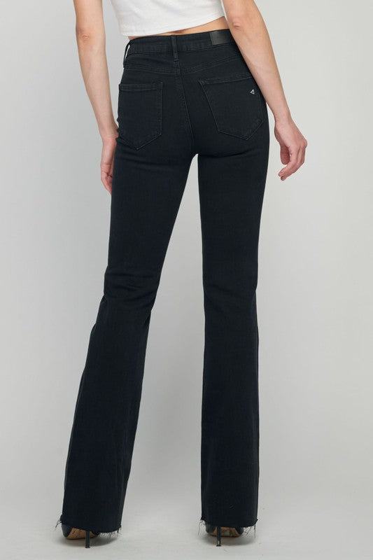 Best Seller Happi Hi Rise Black Raw Hem