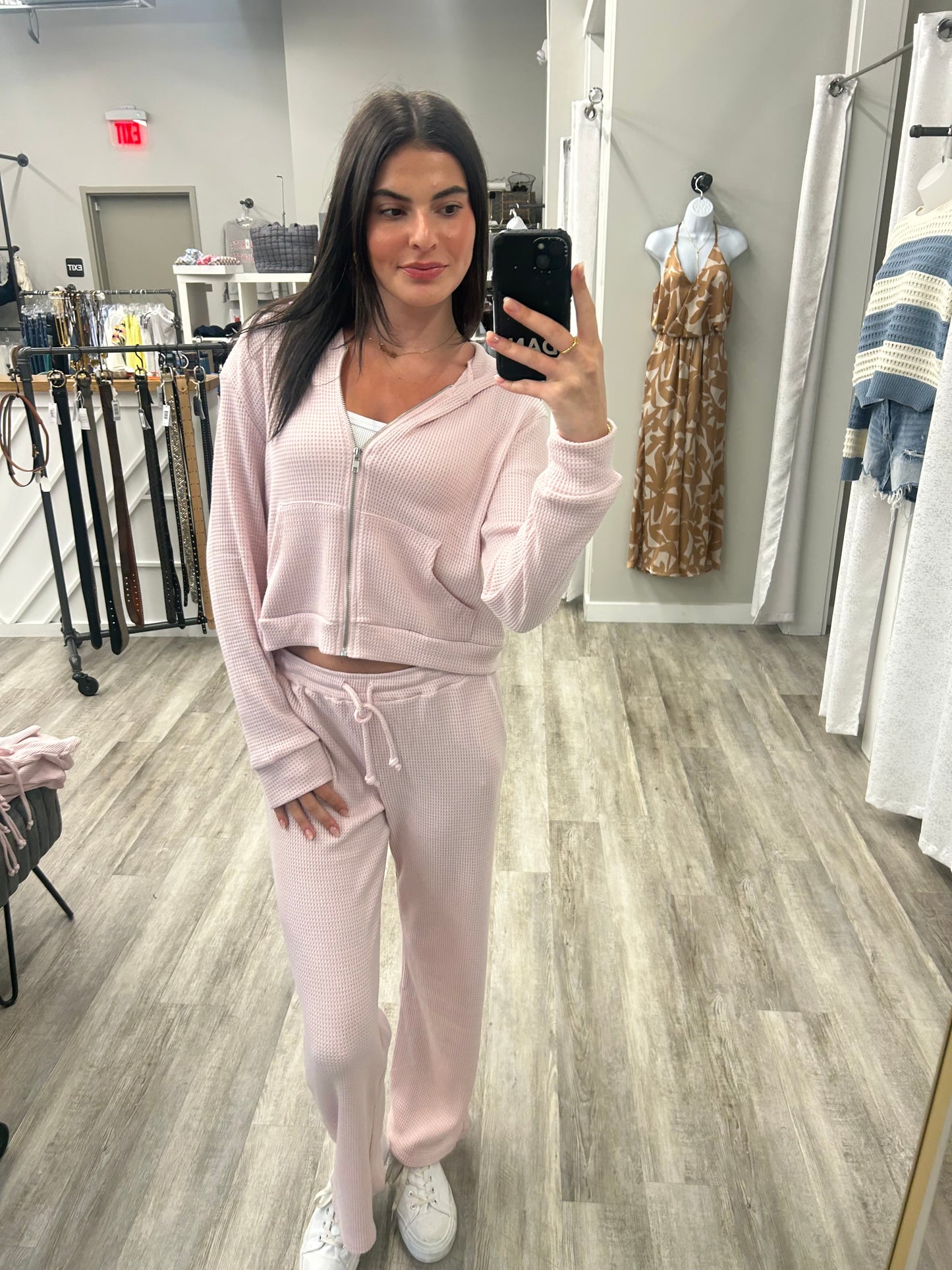 Lazy Daze Waffle Zip Ups