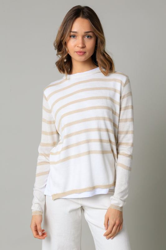 Double Layer Illusion Sweater Top