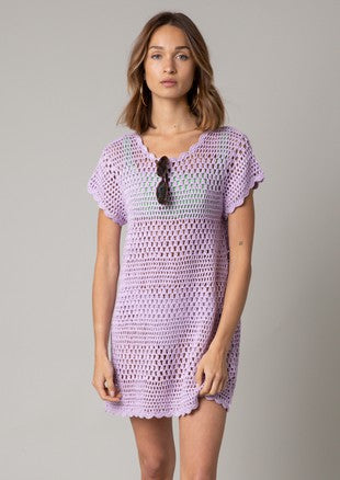 Delaney Cover Up Dress in Lilac