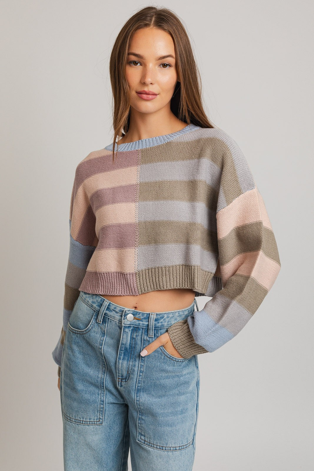 Kasey Color Block Sweater