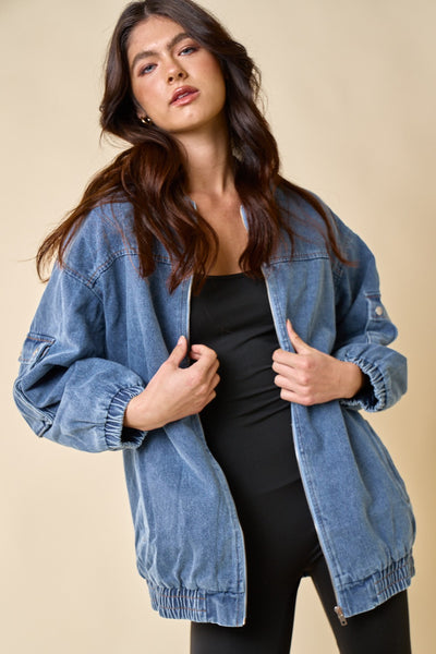 Reversible Cargo Denim Jacket