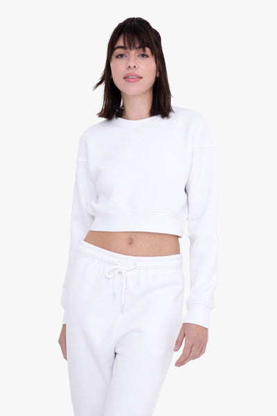 Cropped Sweatshirt - White