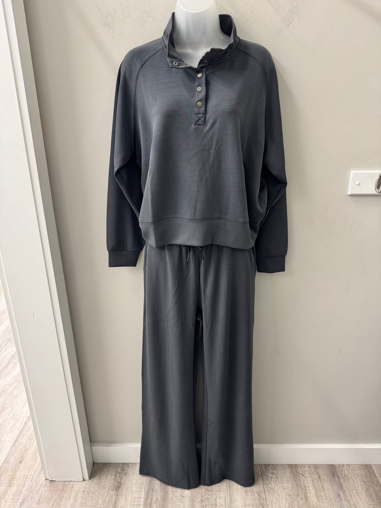 Vintage Havana Graphite Luxe Wide Leg Pant