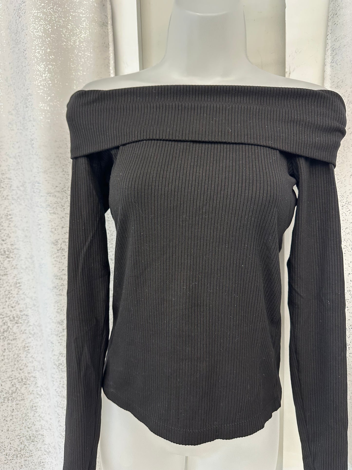 Black Off The Shoulder Top