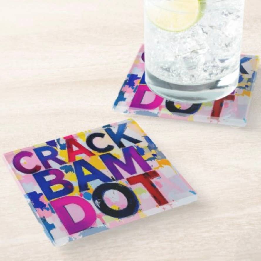Crack Bam Dot Coasters