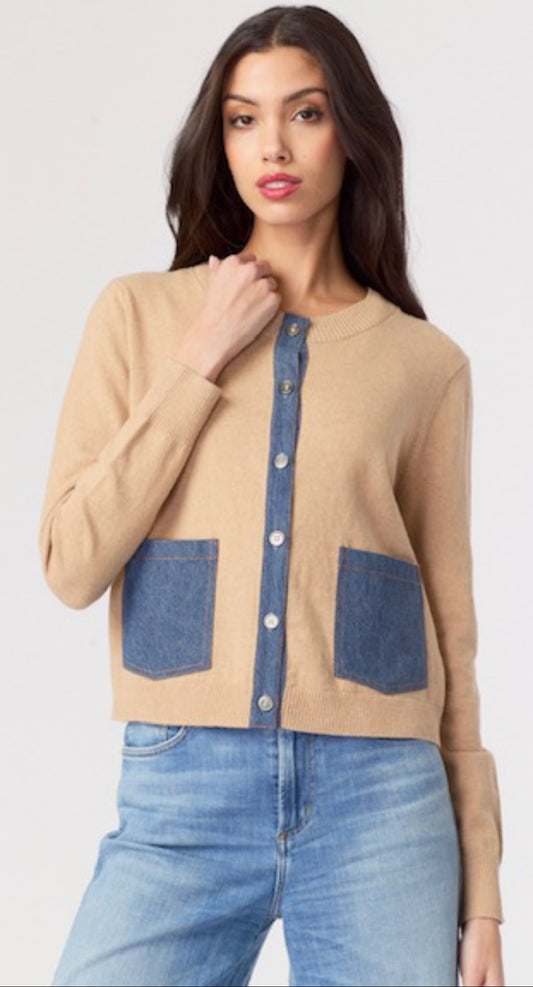 J. Society Mixed Media Cardi