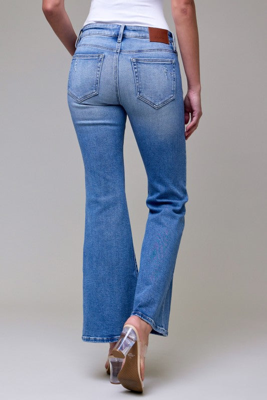 Mid Rise Flare - Medium Wash
