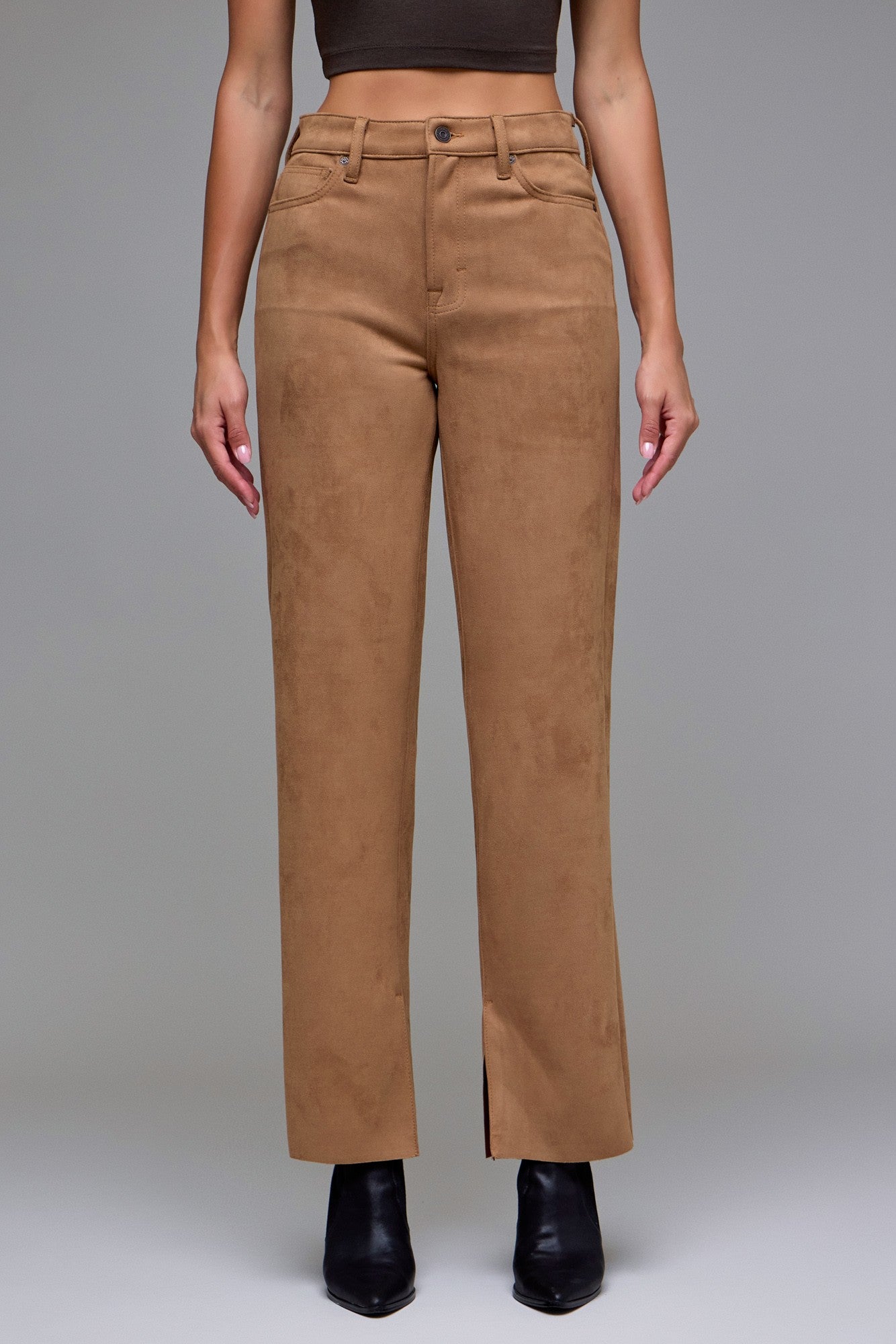 Ella Faux Suede In Caramel