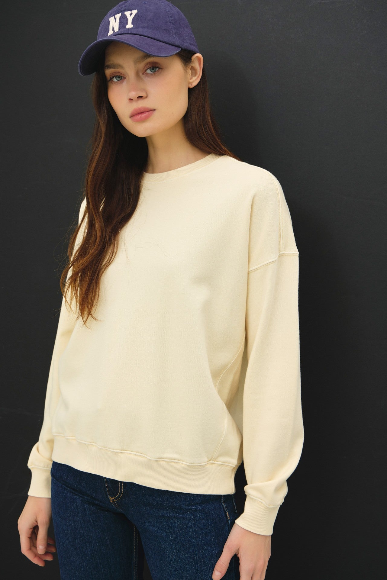 Garment Dyed Crew Butter
