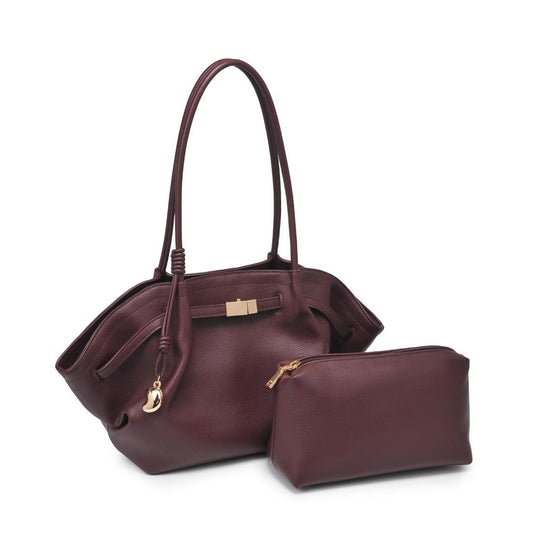 Monroe Satchel Bag In Wine