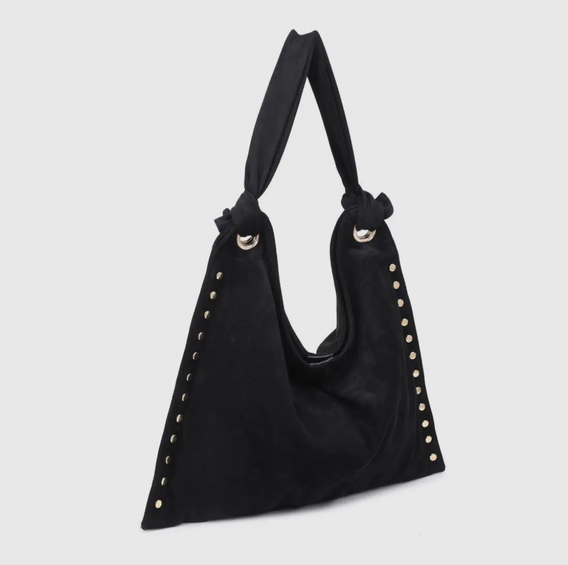 Meadow Suede Hobo Black