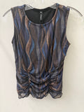 Engine Mesh Ruched Tank