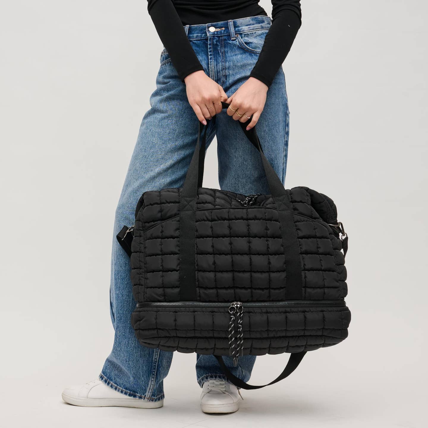 Globetrotter Quilted Nylon Overnight Bag