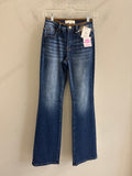 Leather Trim Mid Rise Bootcut