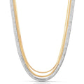 Mixed Metal Strands Necklace