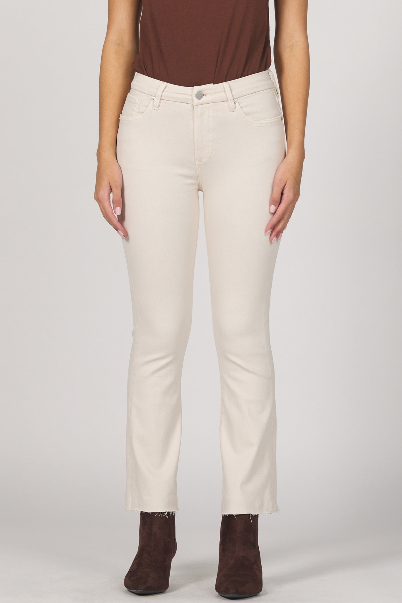 Jeanne Mid Rise Whitecap Gray