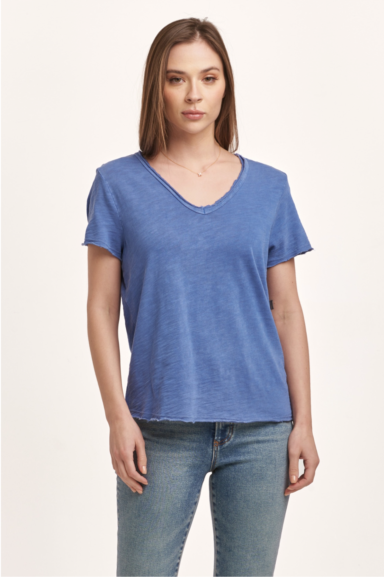 Vanya Slub Tee Azure